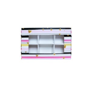 PINK HEART - 6 PARTITION BOX