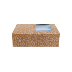 BROWN-WHITE - SMALL BROWNIE BOX