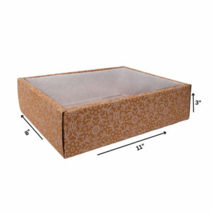 BROWN WHITE - LARGE HAMPER BOX