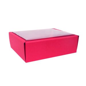 PLAIN-RED - LARGE HAMPER BOX