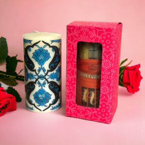 RED WHITE - CANDLE COOKIE BOX