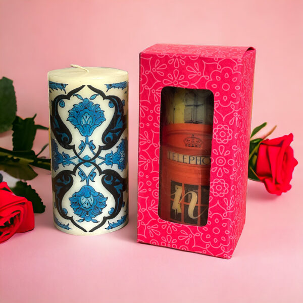 RED WHITE - CANDLE COOKIE BOX
