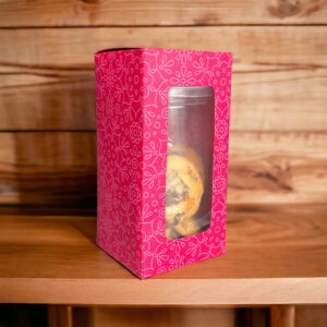 RED WHITE - CANDLE COOKIE BOX