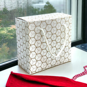 WHITE GOLD- 4 JAR HAMPER BOX