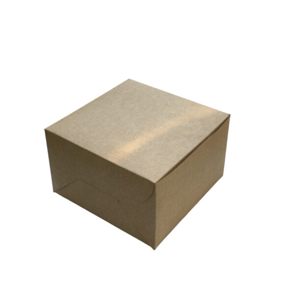 BROWN (WHITE)-1/2 KG CAKE BOX WITHOUT WINDOW