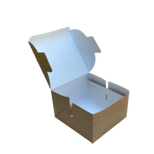 BROWN (WHITE)-1/2 KG CAKE BOX WITHOUT WINDOW