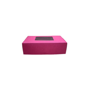 PLAIN RED-SMALL BOX WITH WINDOW