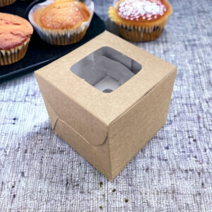 BROWN ( WHITE )-1 MUFFIN WITH WINDOW